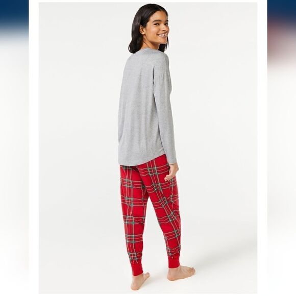 New Christmas Winter Women's Jogger Pajama Sleep Set - Picture 3 of 6